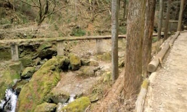 払沢の滝<br /><br />滝まであと半分位の距離かな〜<br /><br />柵がないので夜歩いたら落ちそう。。。