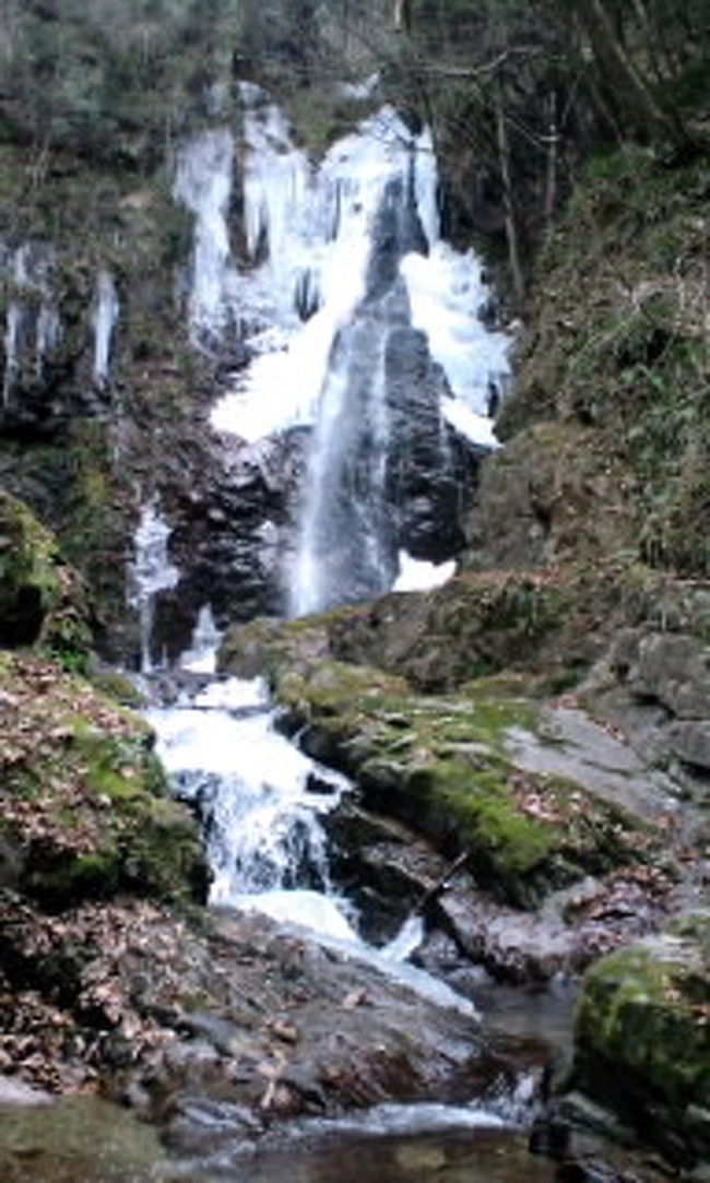 払沢の滝<br /><br />凍ってる