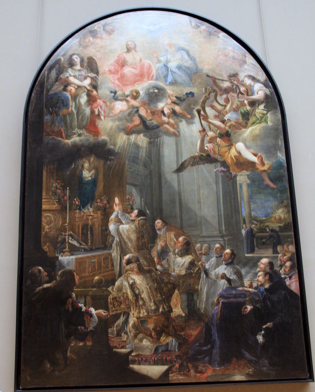 宗教的な絵画がこのあたりには数多く展示してありました。