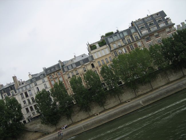 こちらはノートルダム寺院あたりから見たクリュニー美術館方面の建物たち。