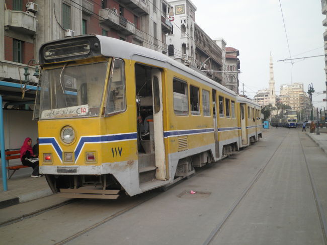 アレキサンドリア市内の路面電車