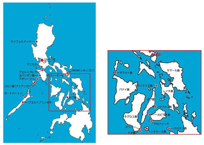 リゾートはセブマクタン空港から車で１時間半ほどのSan Fernandoの少し手前に位置します。<br />ここに決めたのは初セブなので様子がわからないこととカビラオ島へのダイブをお約束していたからです。