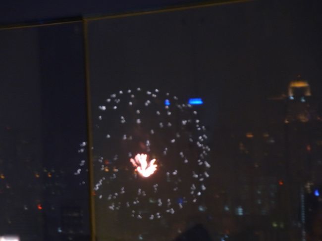 そしてなごりおしい最後の夜に「Red Sky」へ。この日は花火がどこかであがってすべて見ることができました。何てラッキーなのでしょう。２人でこれからも仲良く生きていこうね、と改めて思ったとても良い旅行となりました。