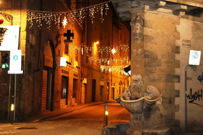 サン・スピリト地区の路地も綺麗に光の装飾
