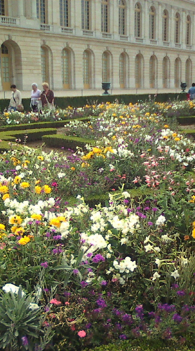 庭園では、色とりどりのお花が♪癒されます^^<br />