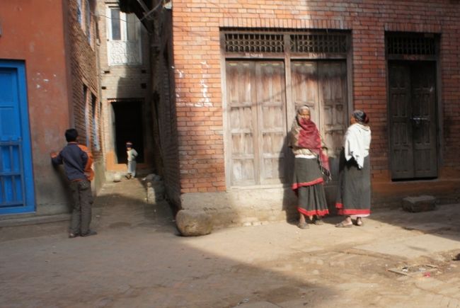 ネワール族の女性。