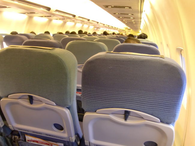 自席からの機内の様子<br /><br />26Kの席がなんとなく落ち着くので、東京→石垣はいつもだいたいこの席を指定してます。