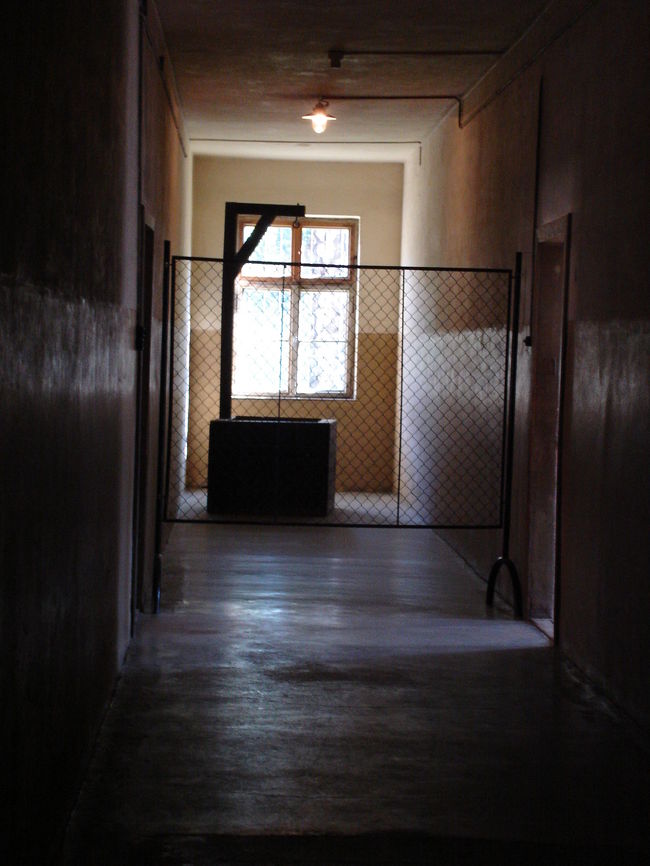 第11ブロック地下：移動絞首台<br /><br />囚人たちの組織的虐殺は、SSが用いた懲罰制度とも関係していた。囚人はささいなことによっても、懲罰を受けた。リンゴを拾うこと、労働時間の排泄、自分の金歯を一切れのパンと交換する、そしてSS隊員に能率が悪いと判断されるなどの理由である。懲罰には、次のようなものがあった。鞭打ち、杭に吊す（後ろ手に縛り、体を吊す）、第11ブロックの特別監房ブロックへの移送、過重労働、懲罰点呼、懲罰班への入隊などだった。このうち鞭打ち台、移動絞首台、杭が展示されている。懲罰班に入れられた囚人たちは、食糧を減らされ、最も体力を酷使する仕事を課されていた。