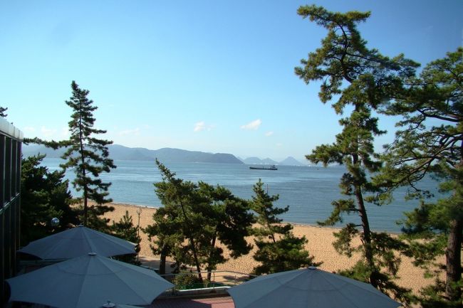 朝、ホテルからの眺めです。<br />まるでプライベートビーチだね。