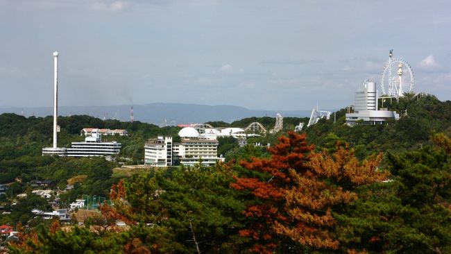 内陸に目を向けると、鷲羽山ハイランド。