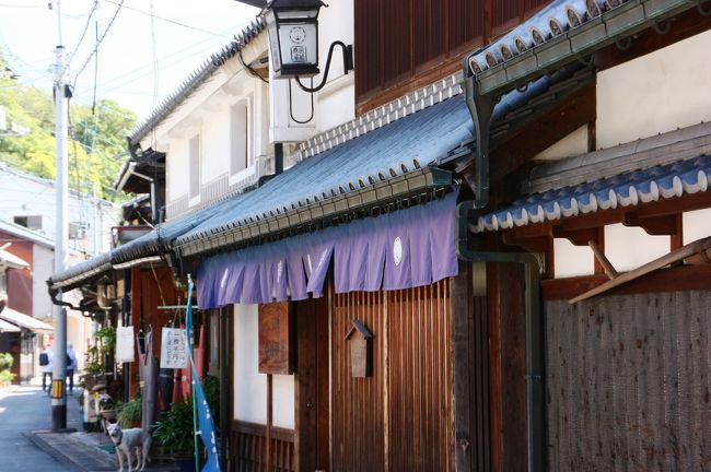 できるだけ当時に近いかたちに復元した「むかし下津井回船問屋」。