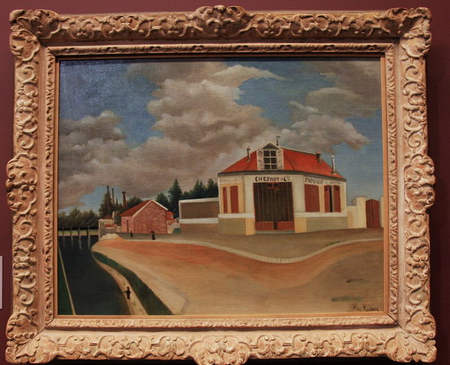 ここからはルソーの作品。<br />『アルフォールビルの椅子工場』1897<br />