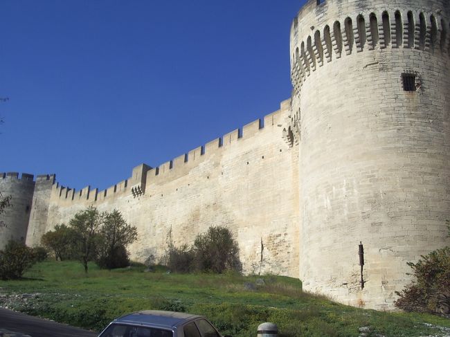 Avigonの城壁の外を散策しました。教皇庁に対抗してつくられた城ですが、時間がなく回りの散策にとどめました。内部見学は次回に、、、。Avigonの外も昔の町並みが残っています。