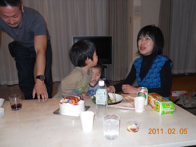 友人の奥様がお誕生日でしたのでプチパーティーを。<br />