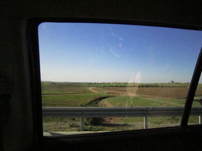 イスラエルからイスタンブールを経由してモロッコのカサブランカに到着。<br />思ったよりもかなり田舎だった。<br />ここからマラケシュのホテルまでタクシーで３時間の長旅です。後から思えば電車で移動しても全然問題無かったけど荷物も多いしまぁいいか。<br /><br />車窓には果てしなく広がる牧場。たくさんの牛や羊の群れが歩いている。