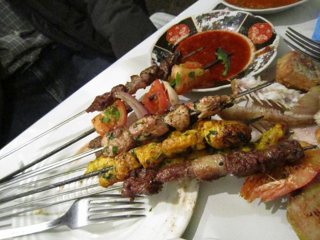 串焼きも美味しかった。でも観光客価格であんまり安いとは思わなかった。