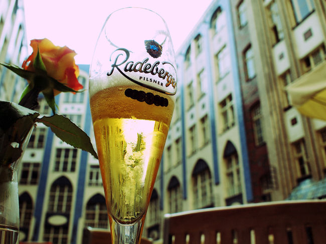 ハッケーシェ・ホーフで一服。