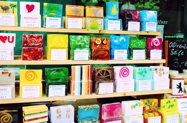 Winterfeldmarktのマーケットのオーガニック石鹸。お土産に買いました。