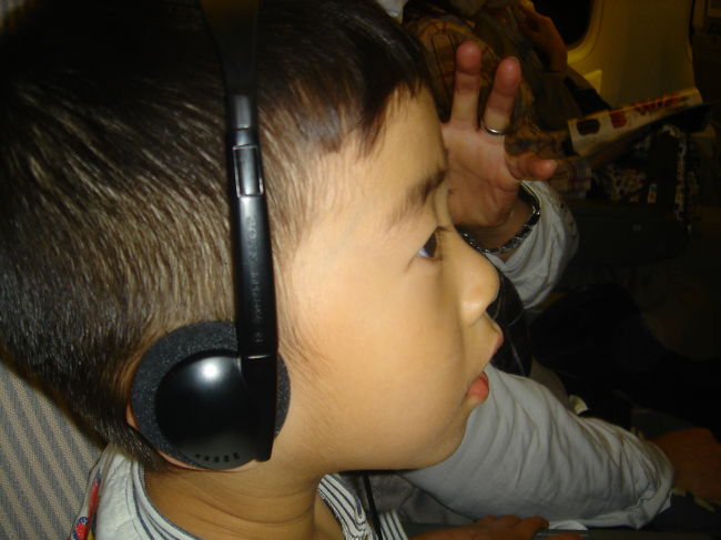 JALだったと思います。<br /><br />すみません2年近く前なので全てうろ覚えです。<br /><br />子供に対しては<br />『￥28,000のくせにいっちょまえに1席占領してるわ』<br />と思ったのはすごく覚えています。<br /><br />