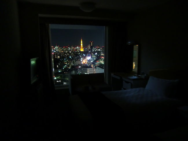 部屋の照明を消してみたところ。<br /><br /><br />