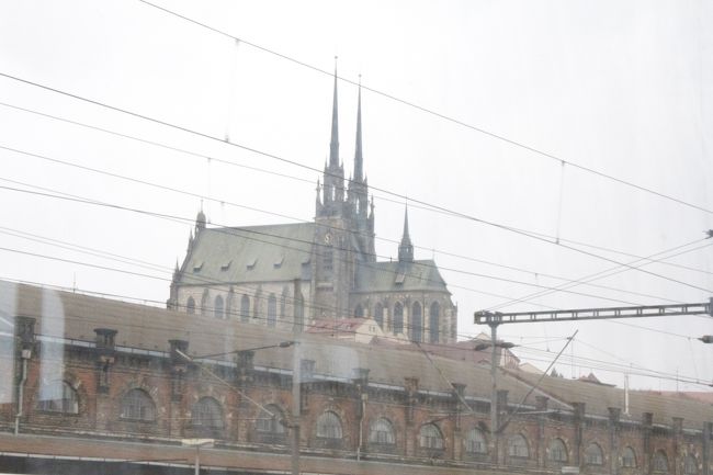 プラハに行くまでの電車の中です。