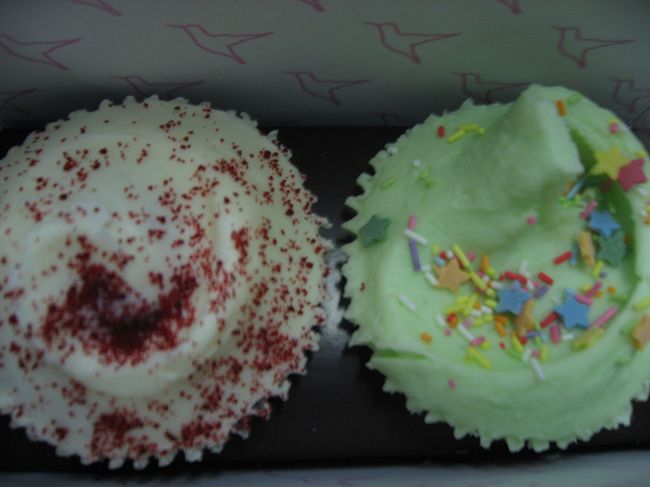 the hummingbird bakeryのマフィンは外国の独特の甘すぎてまずいお菓子と違って、マフィンの生地の部分は甘さがほんとに低く、逆に上のクリーム部分がちょっと甘くて日本人の口にはあうと思います。<br /><br />ロンドンには３店舗あるようなので、見かけたかはゼヒ寄ってみてください☆