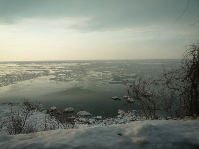 流氷が見えてきました。