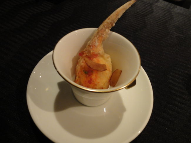 ズワイ蟹肉の赤ワイン煎り焼き<br /><br />