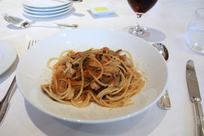 カラスミと??のパスタ（ちょっと忘れました）