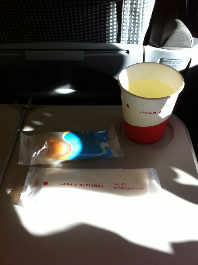 サービスはそんなに変わらず茶菓子がつくぐらい？<br />でも特に帰りのFAの方がすばらしくJALの底力を感じました。<br />ANA派だけどファイト！<br />ゆずジュース美味しかったですー<br />