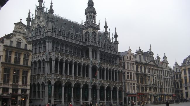 ブリュッセル南駅から歩くこと15分でグランプラスに着きました。想像していたよりもすごく綺麗なところでした。