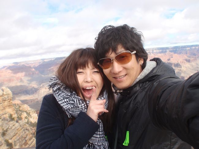 ラスベガスへ寄ったのはココ！<br />グランド　キャニオンへ行きたかったからなのです。<br /><br /><br />壮大な絶景にはホントに感動。<br /><br /><br /><br />‥でもうちらメインの写真しかpcに残ってなくて<br />とりあえずこれでアップ。