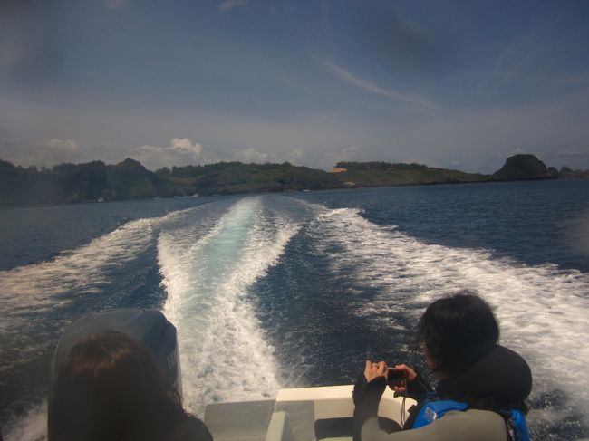 乗船５分、スピードボートです！