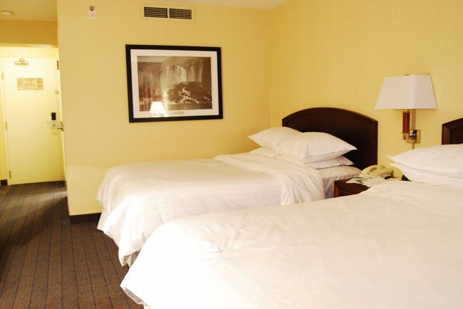 宿泊したのは、シェラトンでした！もちろん滝の見える部屋