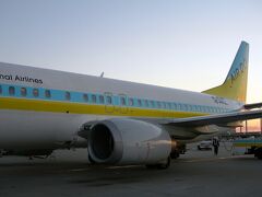 帰りは、旭川空港から、エア・ドゥ。
14:40頃離陸のADO36便。

使用機材はBoeing737-400（JA391K）でした。