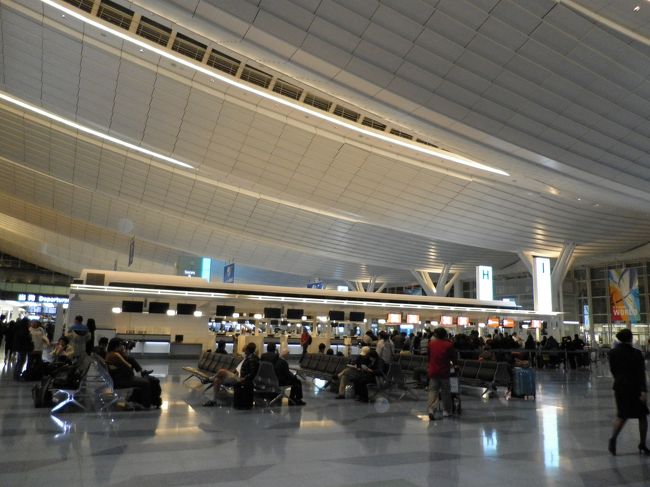 羽田の新国際線ターミナルに到着！新しくてキレイです。しかし浮かれて写真を撮っていたら後で後悔する事になりました。