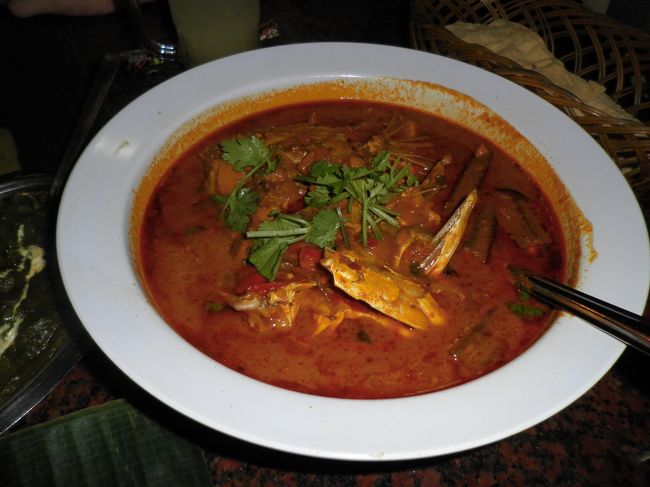 そして有名なフィッシュヘッドカレー。一番小さいサイズでこの大きさなのでお腹いっぱいになりました。これもすごいおいしかった☆大満足です