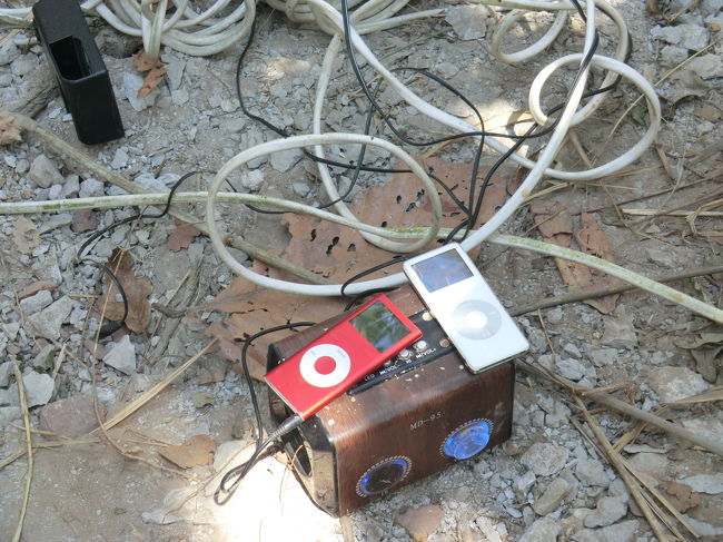 音楽をがんがん鳴らして・・・