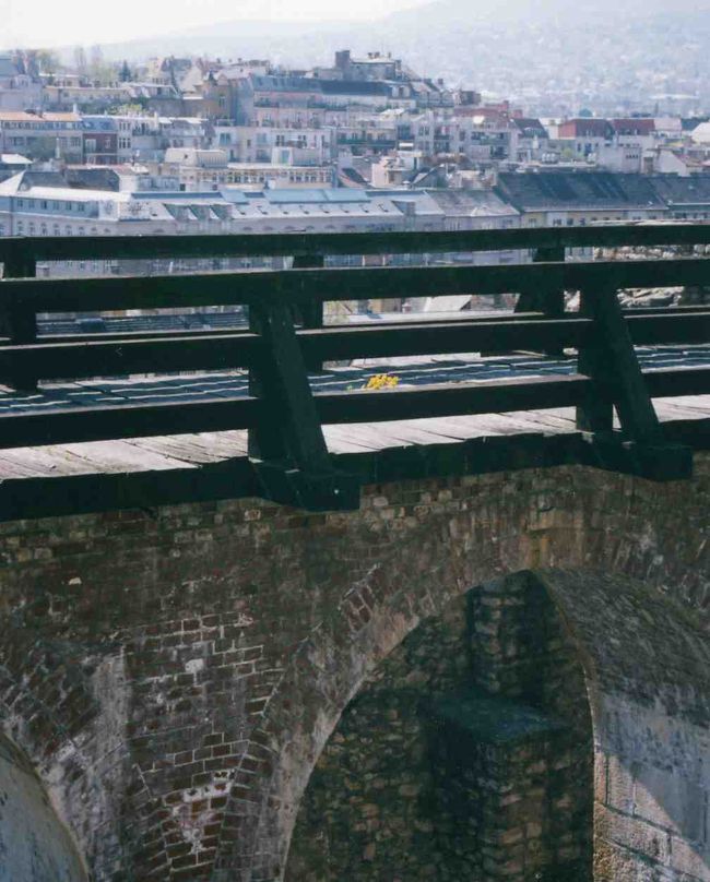 王宮の丘からの眺め。ブダの丘が望めます。