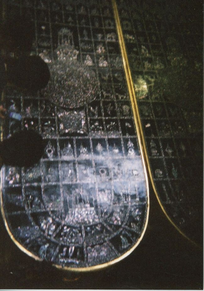 ワット・ポーにある大寝釈迦仏像の足の裏の螺鈿（らでん）細工。