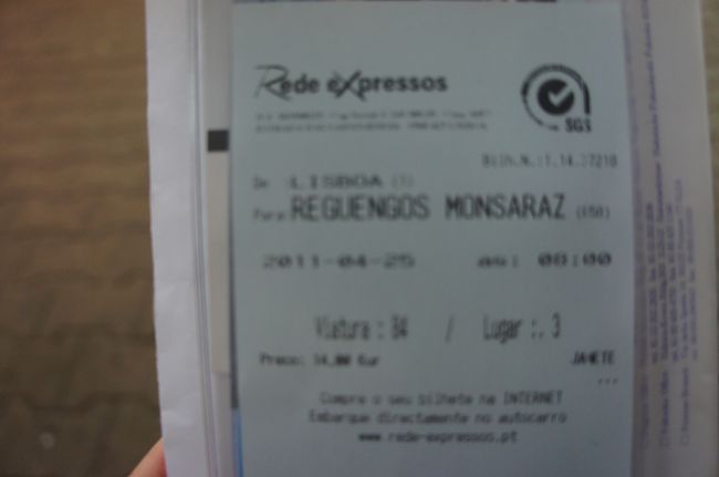 大変な思いをして買ったバスチケット。