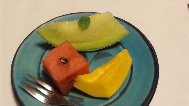 デザートは今年初のスイカ！