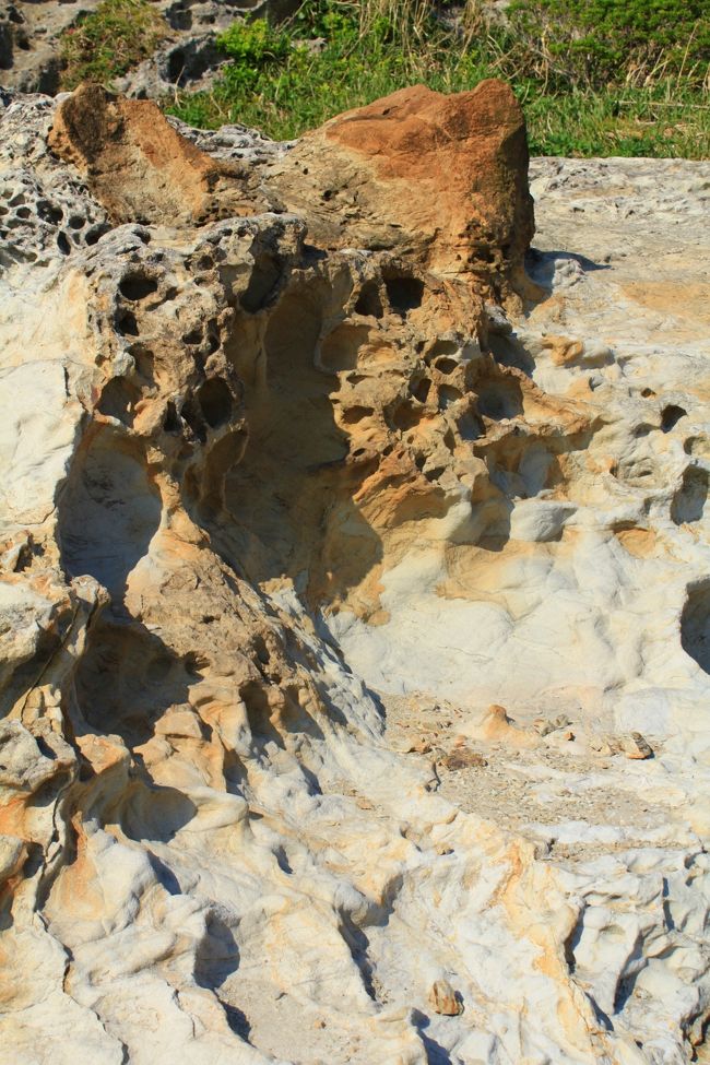 この辺を見ていると浸食されているので満潮になると波が来そうですね。<br />