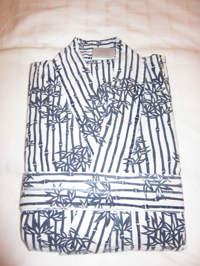 部屋に戻ると、３日目にして浴衣登場！