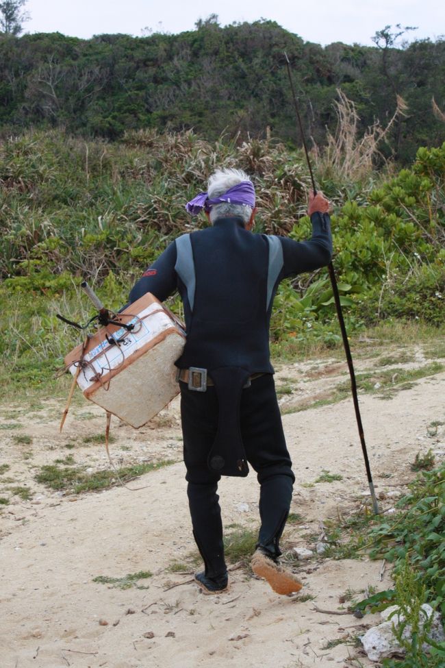 後ろ姿もカッコいい！<br />このあと、トラクターのおじいと、このおじいが<br />会話を始めたが全く聞き取れず＞＜