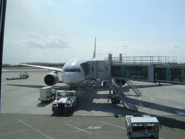 ３月１１日１２時３０分　函館空港です。