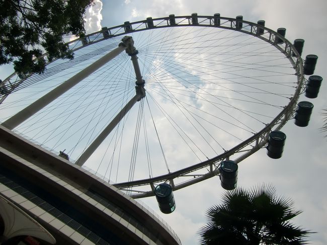 2011/5/4 Wed.<br /><br />マリーナ・ベイをぐるっと、ゆっくりと散歩。<br /><br />まずば直径150mの大観覧車「シンガポール・フライヤー」。<br />30分かけて1周します。