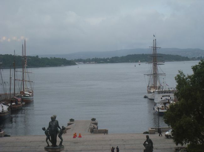 眼前に広がるフィヨルド