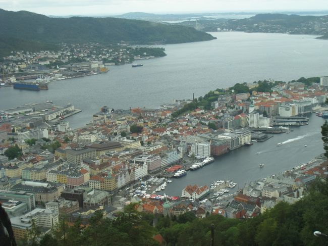 ケーブルカーの中からの眺めです。