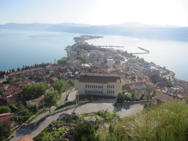 町中の高台から見た眺望。